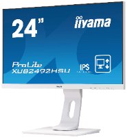 מסך מחשב IIYAMA 23.8" PROLITE IPS 5MS WITH SPEAKERS WHITE