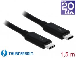 כבל מסך Delock Passive Thunderbolt 3 (20 Gb/s) USB-C A3 cable 1.5 m