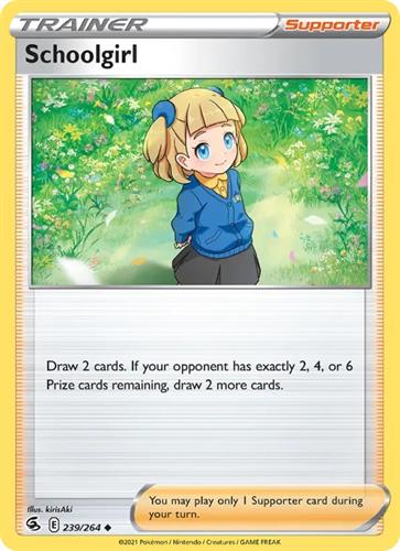 קלף בודד single פוקימון - schoolgirl - Fusion Strike - 239/264