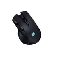 עכבר גיימינג אלחוטי Corsair Ironclaw Wireless Se – USB עכבר גיימינג שחור עם לוגו קורסייר מואר בצבע תכלת