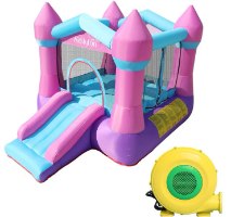 מתנפח מרהיב בעיצוב טירה כולל מגלשה ומפוח 2.60X1.90X1.70