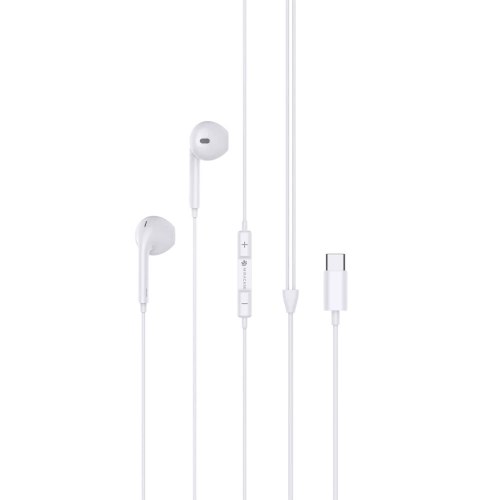 אוזניות חוטיות Miracase METC420 בחיבור USB-C עם מיקרופון ושלט מובנה בכבל