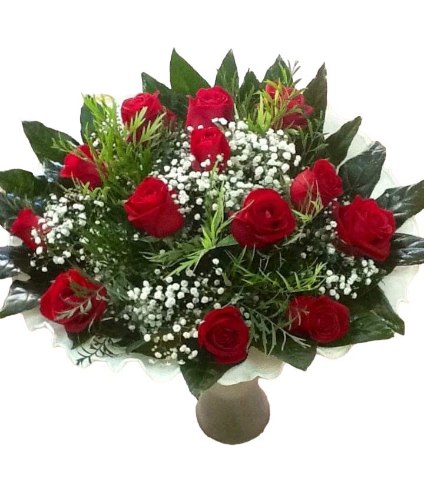זר ורדים רומנטי-מקט 012(תמונה שייכת לזר בגודל גדול)