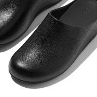 כפכף סגור עור שחור פיטפלופ FITFLOP