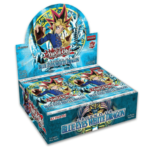 Yu-Gi-Oh! Blue Eyes White Dragon Booster Box (24 Packs) קלפי יו-גי-הו TCG מקוריים בוסטר בוקס