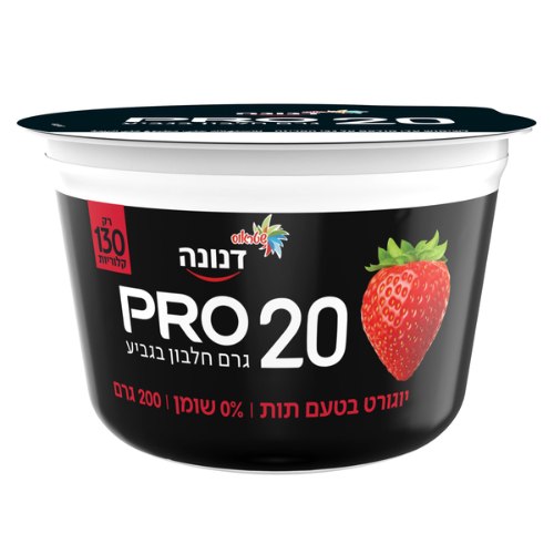 יוגורט פרו בטעם תות 0%  200 גרם