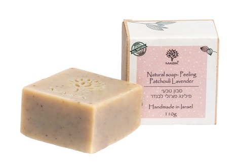 סבון טבעי – פילינג פצ’ולי לבנדר בריח עדין מאוד