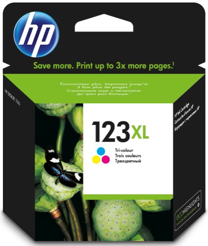 ראש דיו מקורי HP 123XL - צבעוני