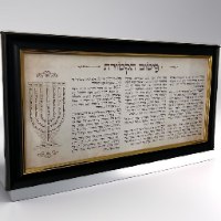 פיטום הקטורת במסגרת שחור זהב