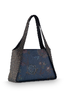 תיק צד כחול בינוני מידות 34x13x23 ס"מ דגם Bodhi Filou Flower