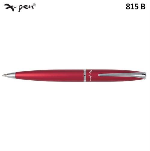 עט פנינסולה אנודייז אדום כסף כדורי XP-815b X-Pen Peninsula Anodize