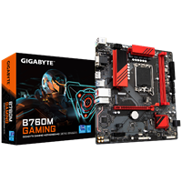 לוח אינטל דורות 12-14 Gigabyte B760M GAMING DDR5 2.5GB LAN Type-C