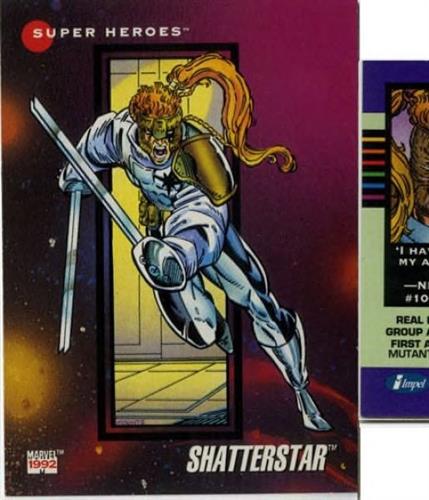 קלף בודד מארוול marvel - shatterstar - Universe Series 3 - 42