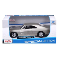 מאיסטו - דגם מכונית דודג' צ'ארג'ר אפורה - Maisto 1969 Dodge Charger R/T 1:25
