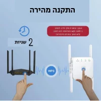 מגדיל wifi-אלחוטי-סיבים-אופטיים