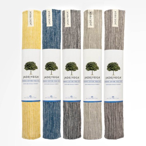 שטיחון תרגול מכותנה אורגנית Jade Organic Cotton Mysore Yoga Rugs