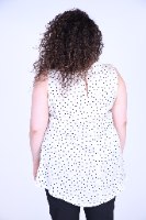 חולצת יולי נקודות שמנת