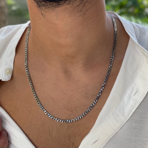 Cono necklace Silver 4mm