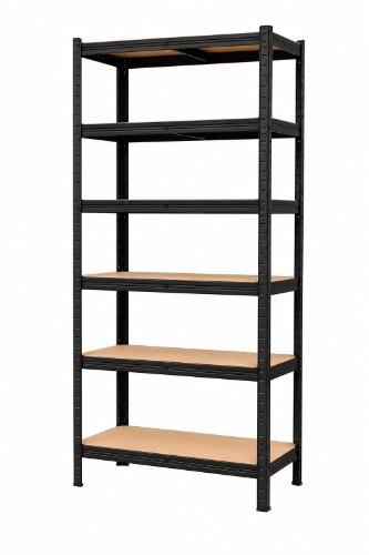 כוננית מתכת מחוזק 6 מדפים צבע שחור ARPO