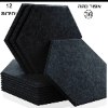 אפור כהה - פאנלים אקוסטים דקורטיבים במגוון צבעים - מארז 12 יח׳