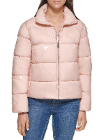 CALVIN KLEIN Womens Quilted Lightweight Pink Puffer Jacket Coat Size XL