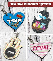 מחזיק מפתחות עם שם