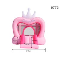 טירת הנסיכה המושלמת מתנפח לילדים ורוד HappyHop מקט 9773