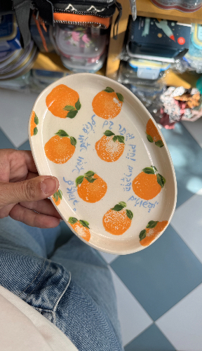 צלחת אובלית תפוזים #2