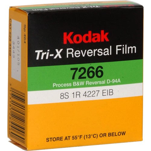 Kodak Tri-X Reversal Film Super 8mm סרט פוזיטיב שחור לבן למסרטות סופר 8 מ"מ