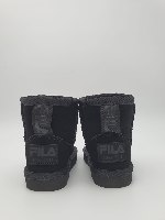 FILA|פילה- מגפיים לילדים פרווה- לוגו פאייטים מתחלפים / צבע שחור