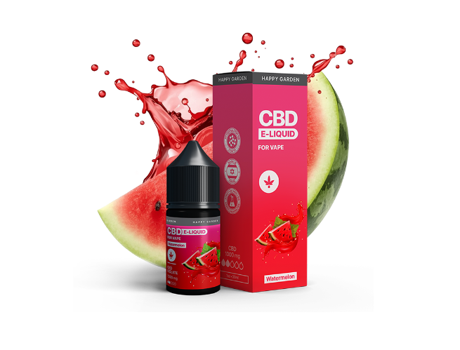 נוזל אידוי CBD בטעם אבטיח 1000 מ״ג