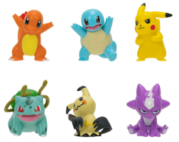 Pokemon -Jazwares Battle ready Figure Multi-Pack פסלוני פוקימון 6 דמויות
