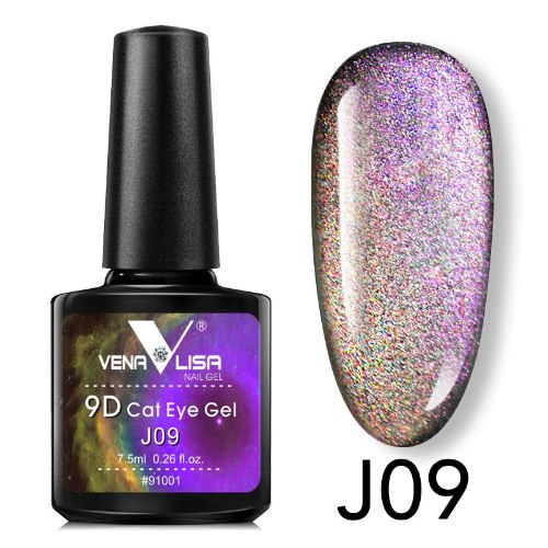 לק ג’ל עין החתול  J09 9D  ונליסה  VenaLisa