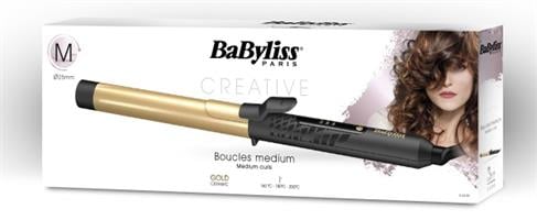 BaByliss מסלסל שיער קרמי מוזהב דגם C425ILE