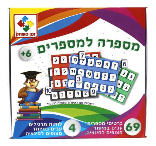 משחק קופסא לילדים - מספרה למספרים - משחק המספרים