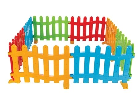 גדר פלסטיק | גדר פלסטיק לילדים | גדר פלסטיק צבעונית | גדר מודולרית 8 חלקים | 06-192 Pilsan