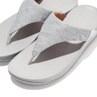 FITFLOP | פיטפלופ - Fitflop Lulu Glitz Toe-Post Sandals Silver פיט פלופ כפכפי נשים אצבע
