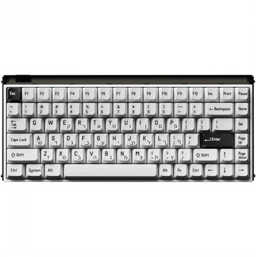 מקלדת גיימינג MelGeek MADE84 Ultra+ שחור-לבן