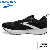 BROOKS | ברוקס - נעלי ריצה גברים Revel 5 BROOKS | צבע שחור לבן