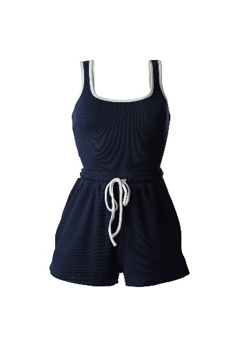 Two-Tone Breeze Set- Navy & Gray Combo