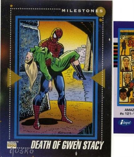 קלף בודד מארוול marvel - death of gwen stacy - Universe Series 3 - 197