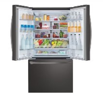 מקרר 3 דלתות מקפיא תחתון 750 ליטר LG GR-B278SE עם התקן שבת מובנה - גימור נירוסטה מושחרת