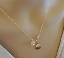תכשיט לאהובה שרשרת זהב לחברה עם לב