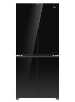 מקרר מקפיא  תחתון 4 דלתות האייר זכוכית שחורה Haier HRF4850FB