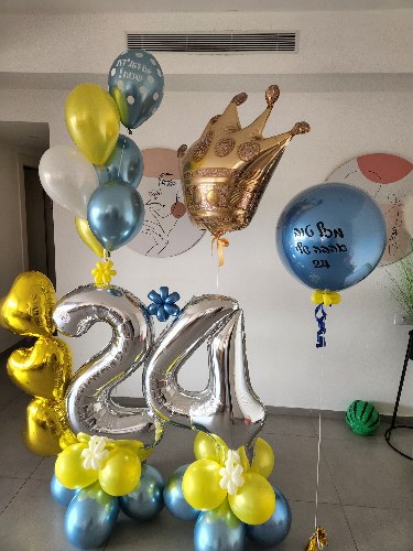 סידור בלונים מעוצב ליום הולדת