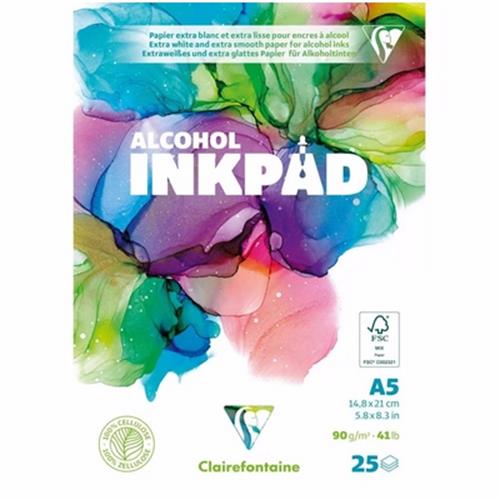 בלוק ציור אלכוהול Inkpad אינק פד 25 דפים 90 גרם A5