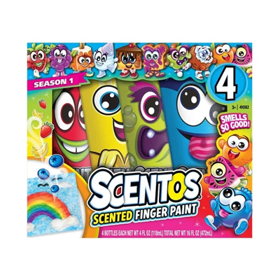 סט 4 צבעי ידיים Scentos ריחניים
