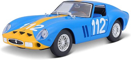 דגם מכונית בוראגו פרארי מירוצים Bburago Ferrari 250 GTO 1/24