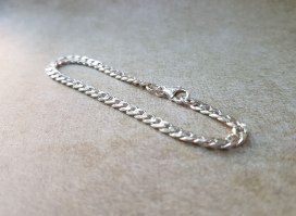 צמיד שרשרת לגבר מכסף סטרלינג 925