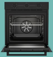 תנור בנוי מכני 65 ליטר דגם BBIE11100B בקו BEKO זכוכית שחורה